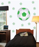 Soccer Ball Wall Decals Room